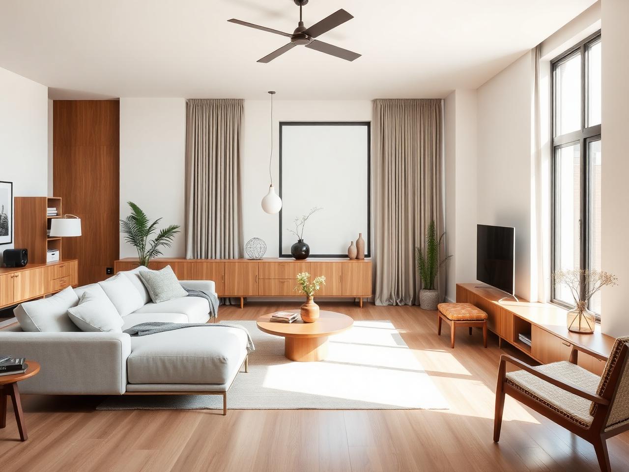 Sala de estar moderna com móveis BoxHome